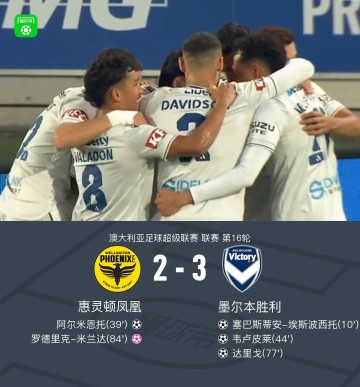 开云体育官网-墨尔本胜利客场3-2惠灵顿凤凰，韦卢皮莱破门+中框，达里戈破门